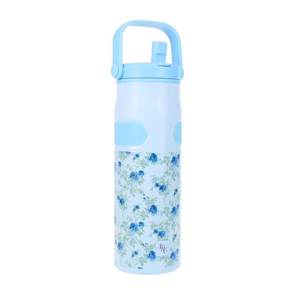 🩵 Blue Floral Printed Hydrachug Bottle 🩵